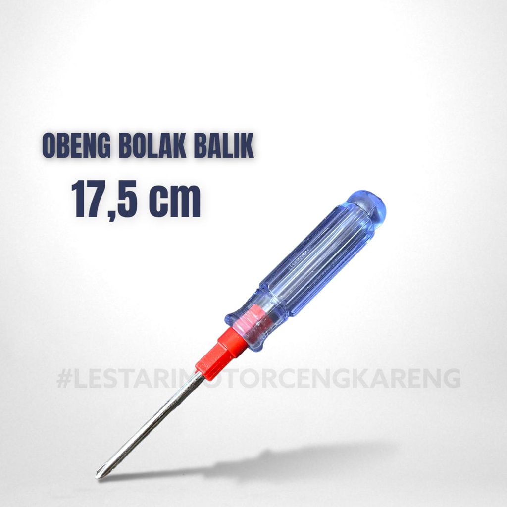 OBENG KRISTAL BOLAK BALIK 5MM X 17.5 CM PLUS MINUS