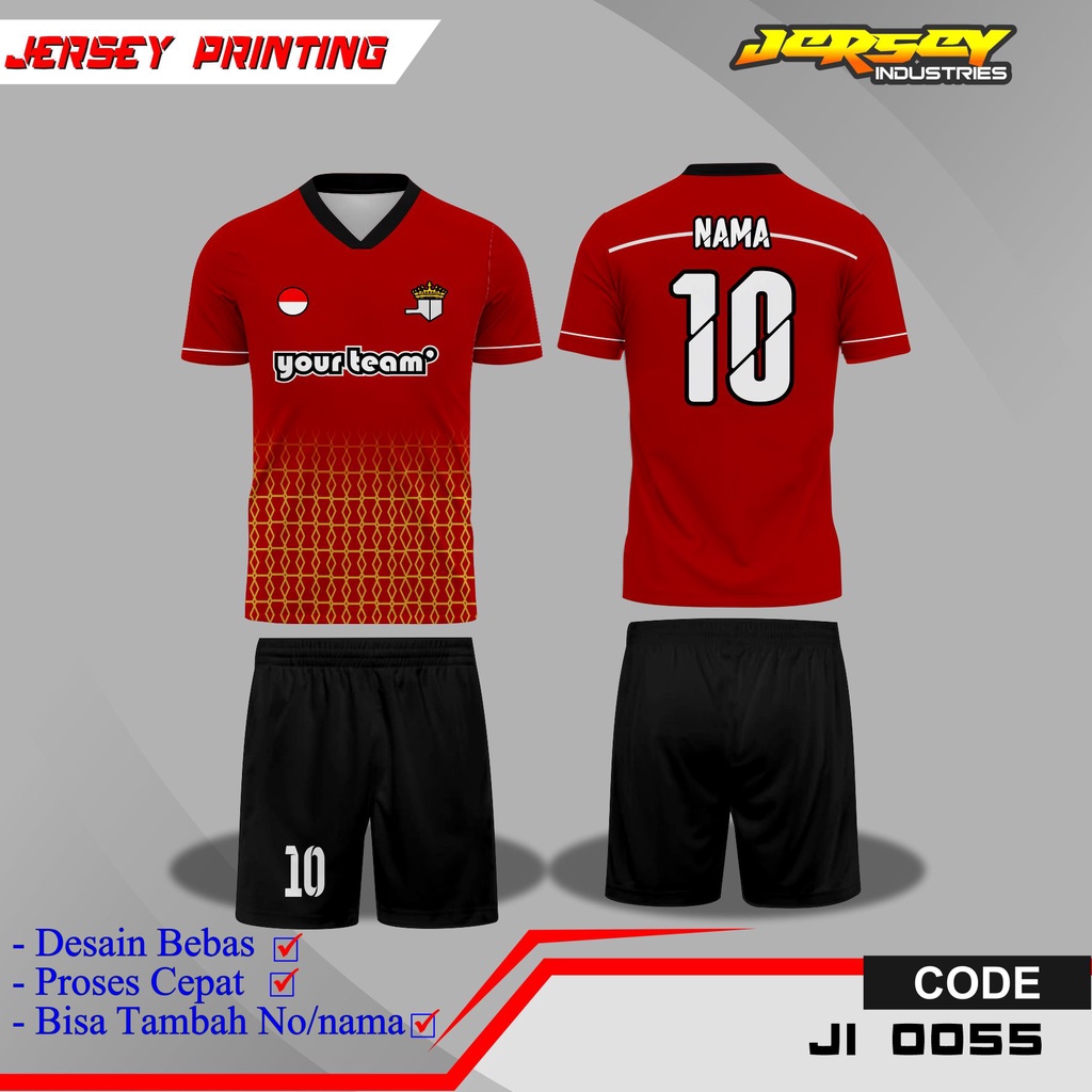 Jual Jersey Setelan Sepak Bola Kaos Jersey Futsal Full Printing