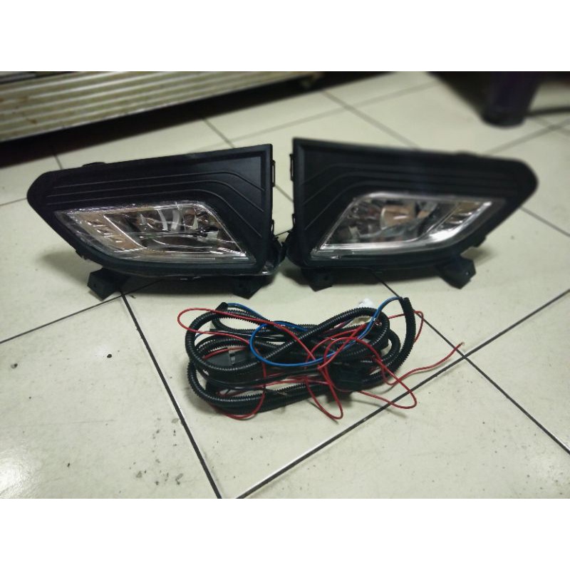 wuling confero fog lamp / lampu kabut full set