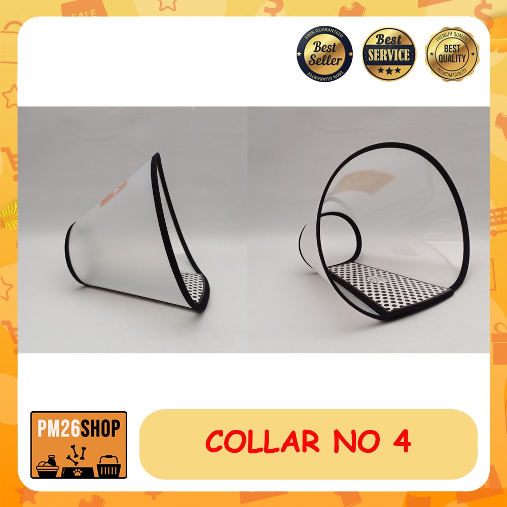 Collar Corong Elizabeth Pelindung Leher Anjing No. 4