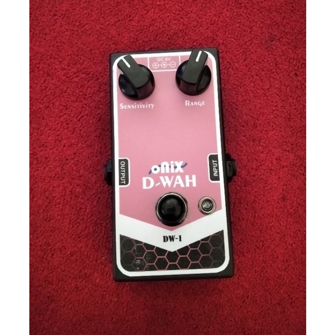 Efek gitar murah Onix D-Wah /autowah Bonus Klip Baterai