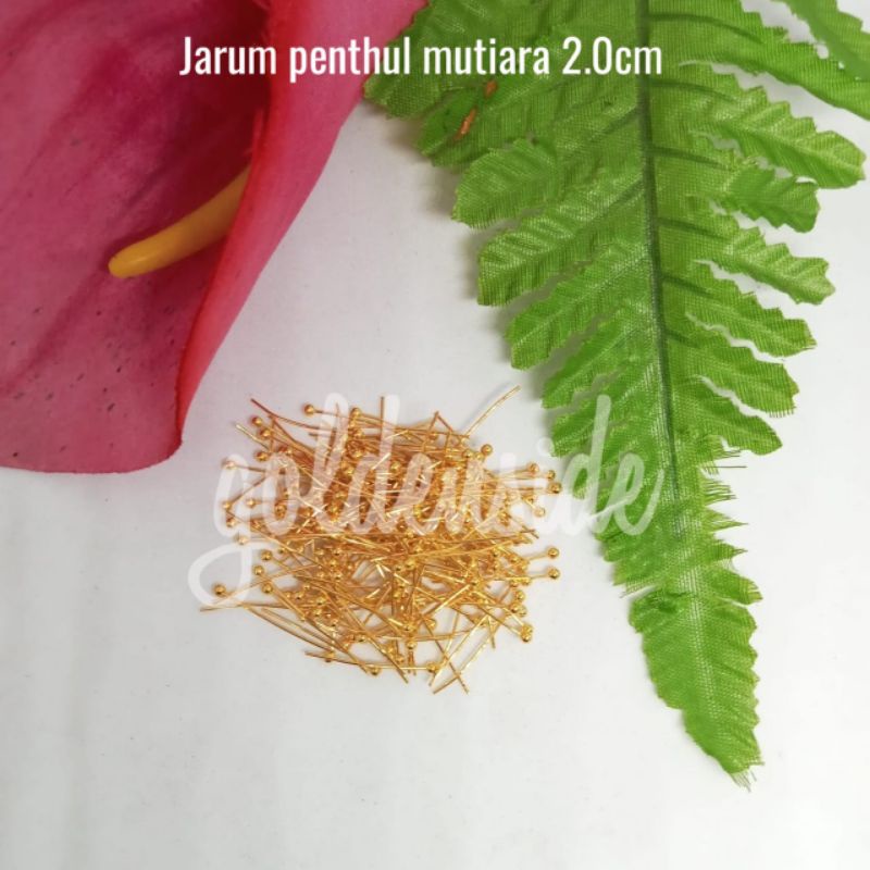 Paku pentul mutiara 2cm / Paku pentul bola / Paku aksesoris per bks