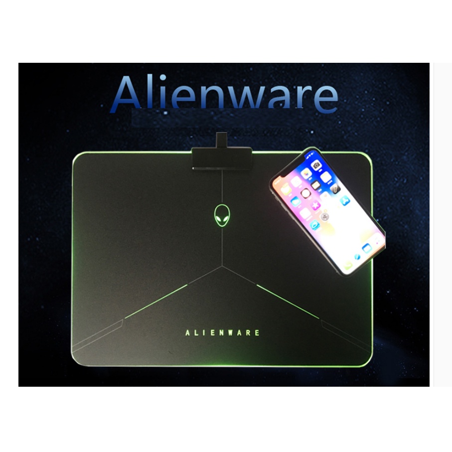 Wireless Mousepad Gaming Charging Dell Alienware Terbaru