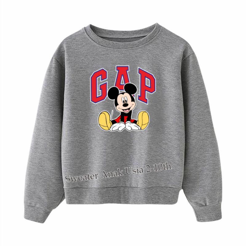 ((IB))SWEATER ANAK2 UNISEX/M1CK3Y G4P DIGITAL SABLON