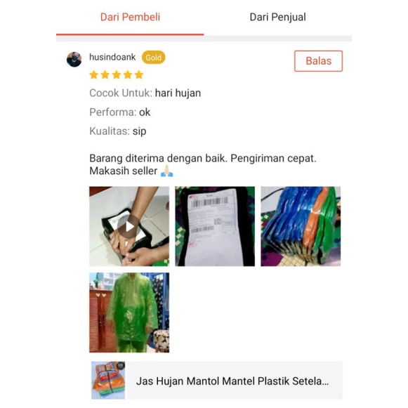 Jas Hujan Mantol Mantel Plastik Setelan Baju Celana Tebal(1tali=12pc) / mantel jaket celana