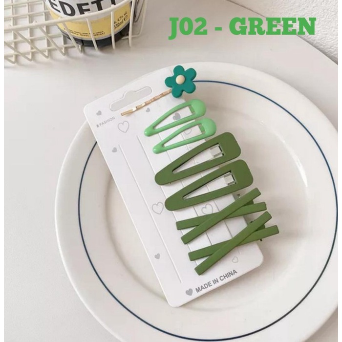 J02 I JEPIT RAMBUT KOREA KLIP TIP TOP 1 SET 7 PCS / JEPITAN KOREAN SET PROMO SEN