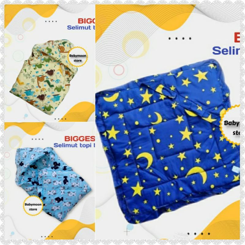 Selimut Topi Bayi Karakter / Selimut Bayi Polos / Selimut Bayi Lembut / Selimut Bayi Murah