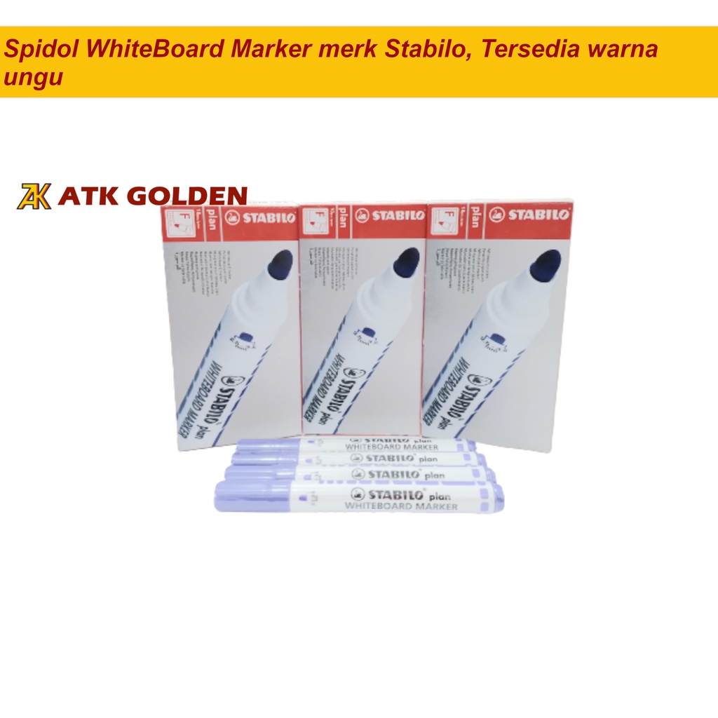 

Spidol Whiteboard Stabilo warna Ungu