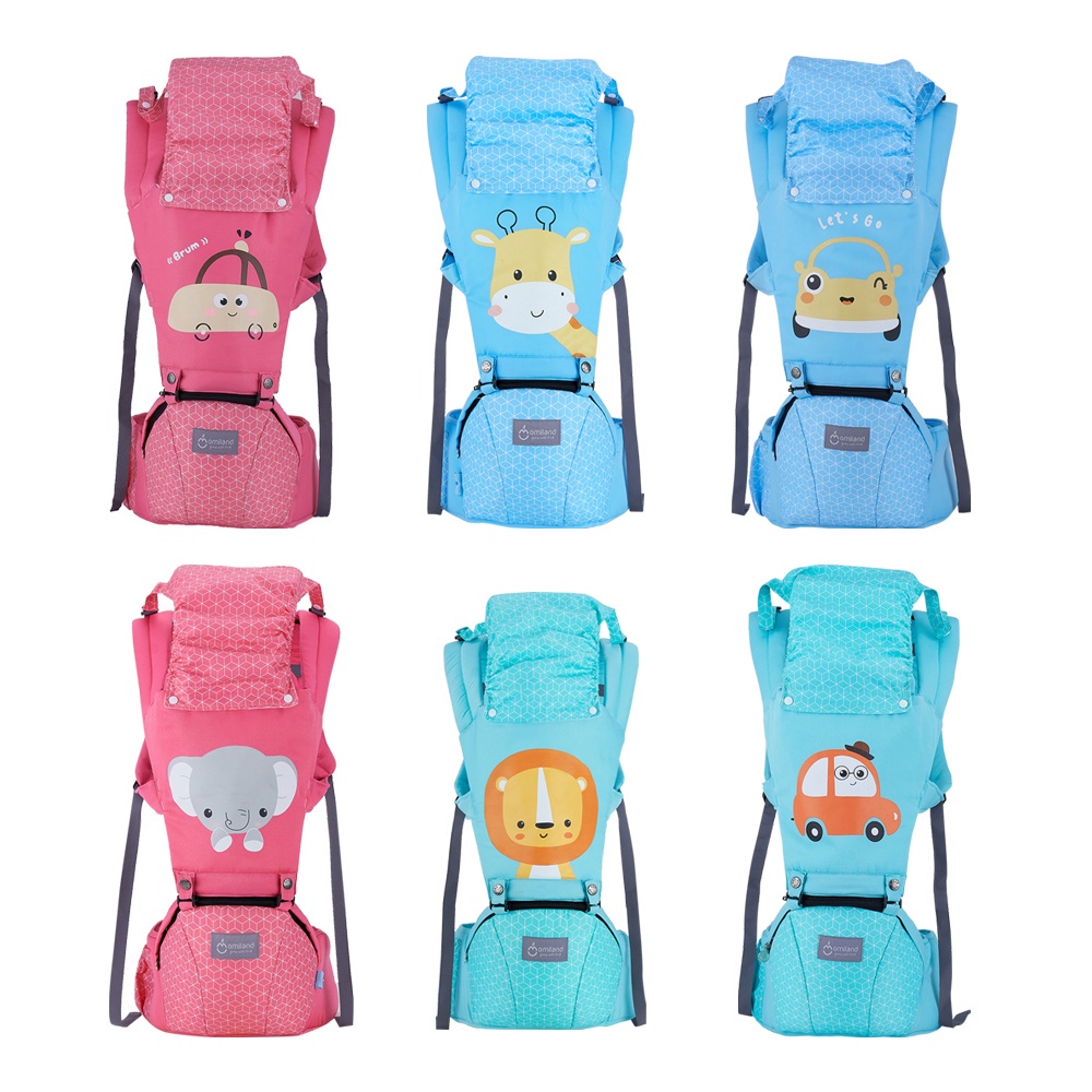 Gendongan Hipseat Print Cube Series -Omiland- OB15101 OB15102 OB15103 OB15104 OB15105 OB15106