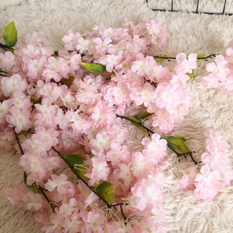 Sakura Cherry Blossom 1 meter + Daun