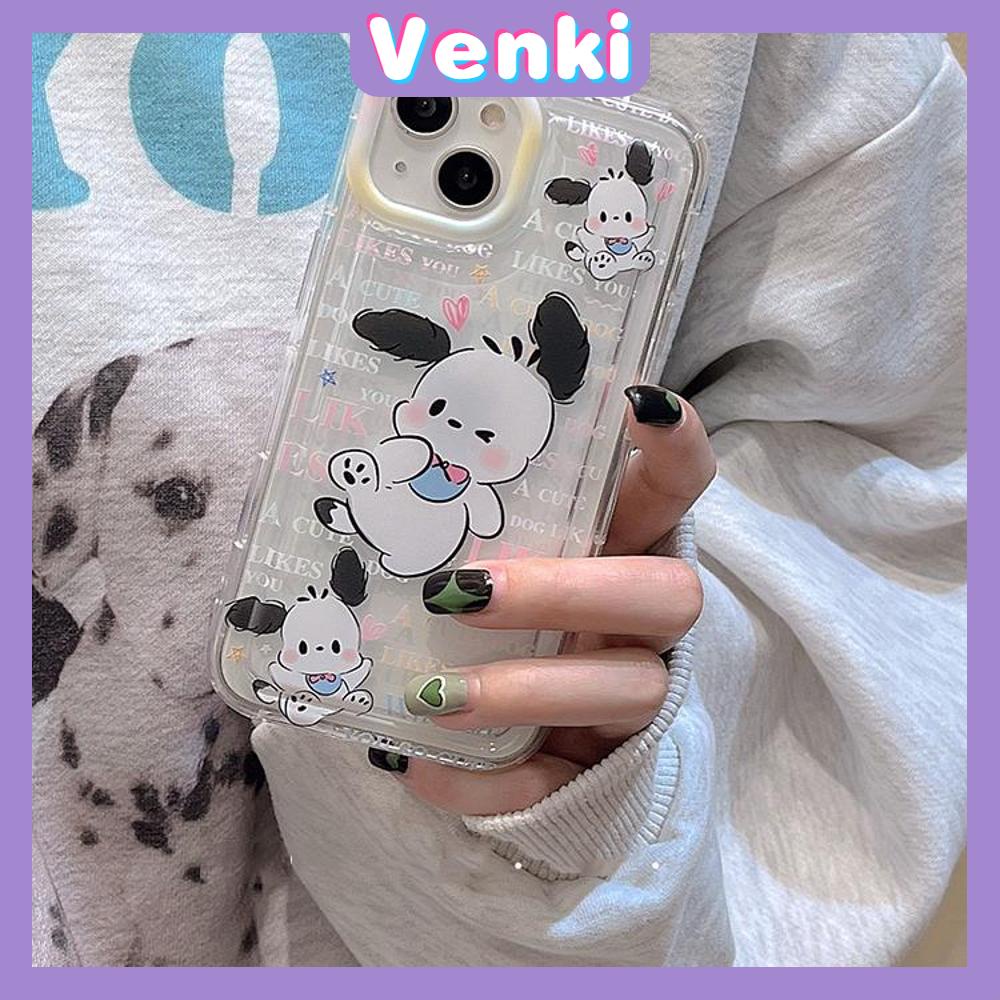 Case For iPhone 14 Pro Max TPU Soft Jelly Airbag Clear Case Cute Cartoon Puppy Camera Protection Shockproof For iPhone 14 13 12 11 Plus Pro Max 7 Plus X XR