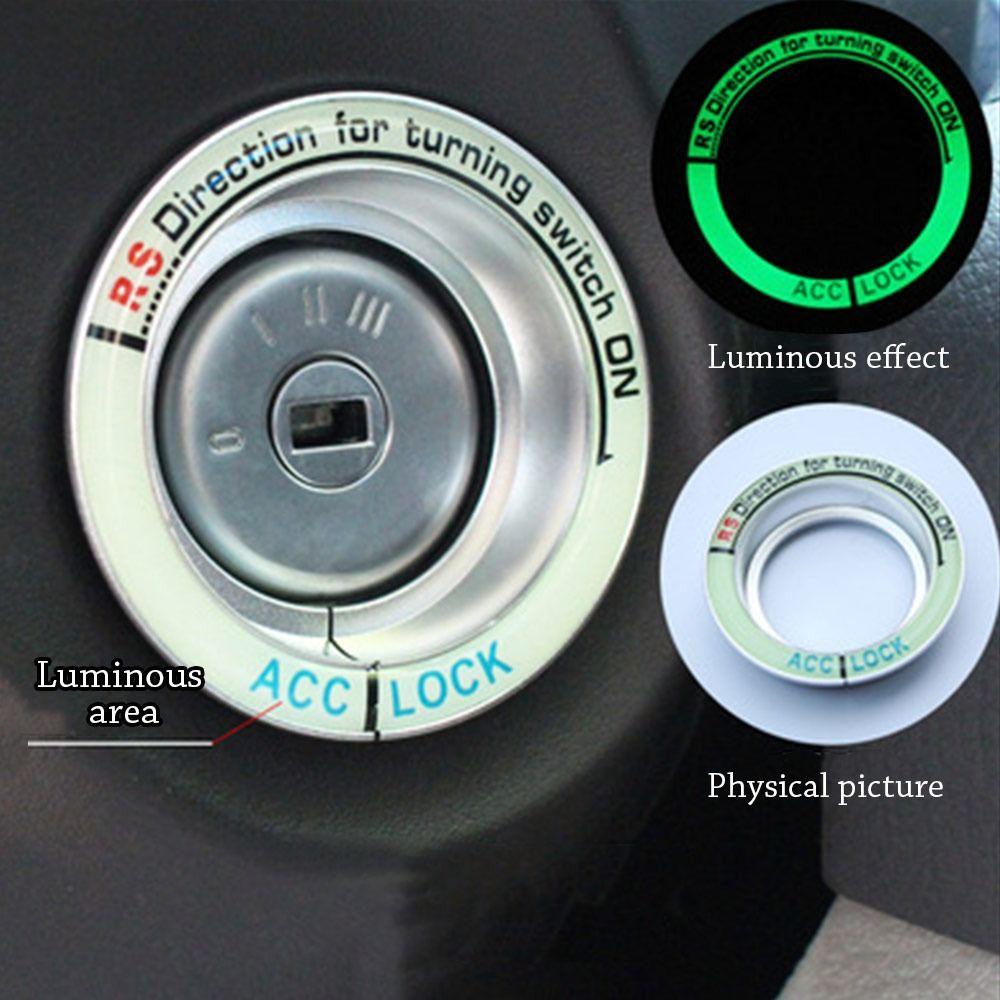 Preva Ignition Switch Sticker Kualitas Tinggi Aksesoris Hias Dekorasi Mobil Lubang Cincin Decal