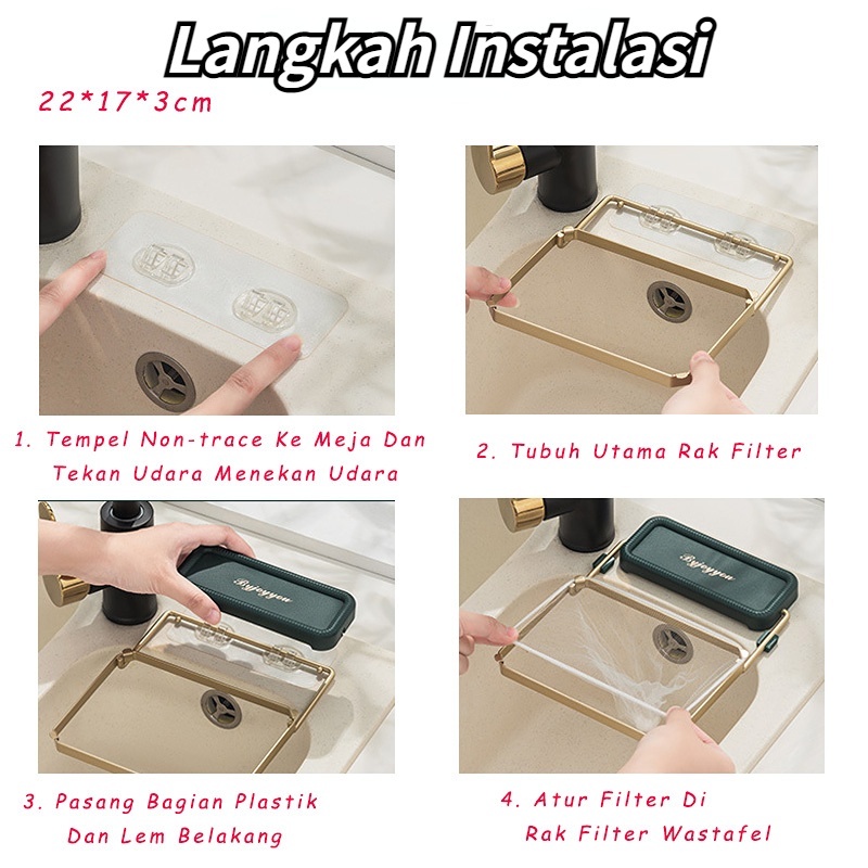 【COD】 Filter Wastafel Makanan / Rak Filter Wastafel Lipat / Rak Filter Wastafel / Drain Basket Sink