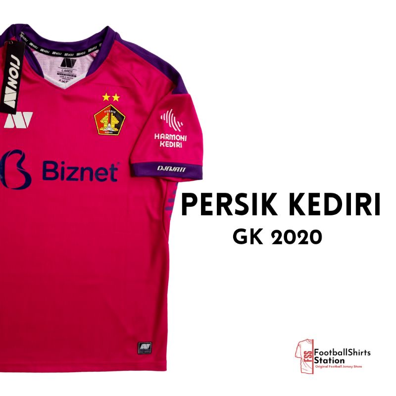 Jersey Persik Kediri GK Authentic Version Size L Original Noij