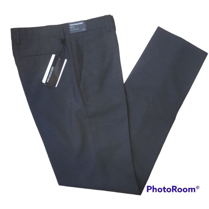 celana formal slimfit dark grey producer by the executive