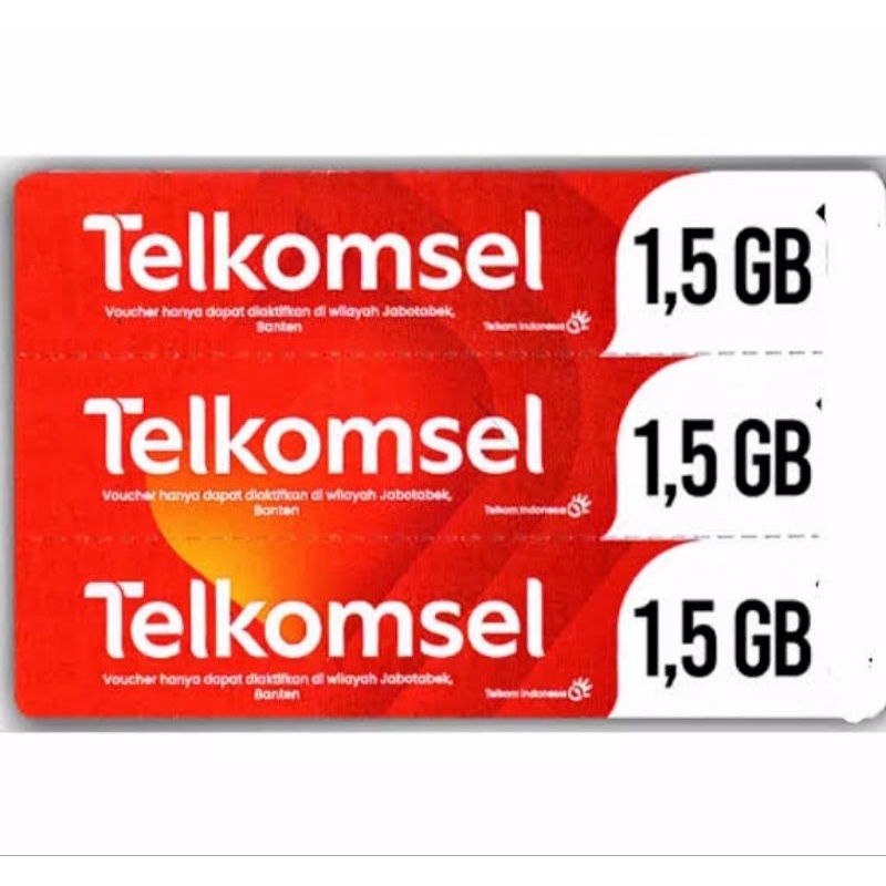 Voucher Telkomsel 1.5GB
