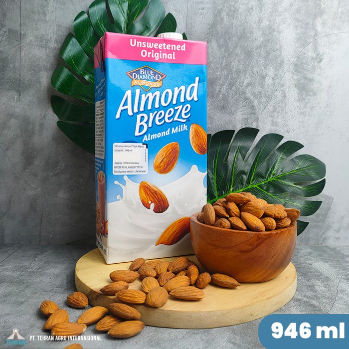 

[TERBARU] Almond Milk Blue Diamonds Original Unsweete 946ml I Susu Almond