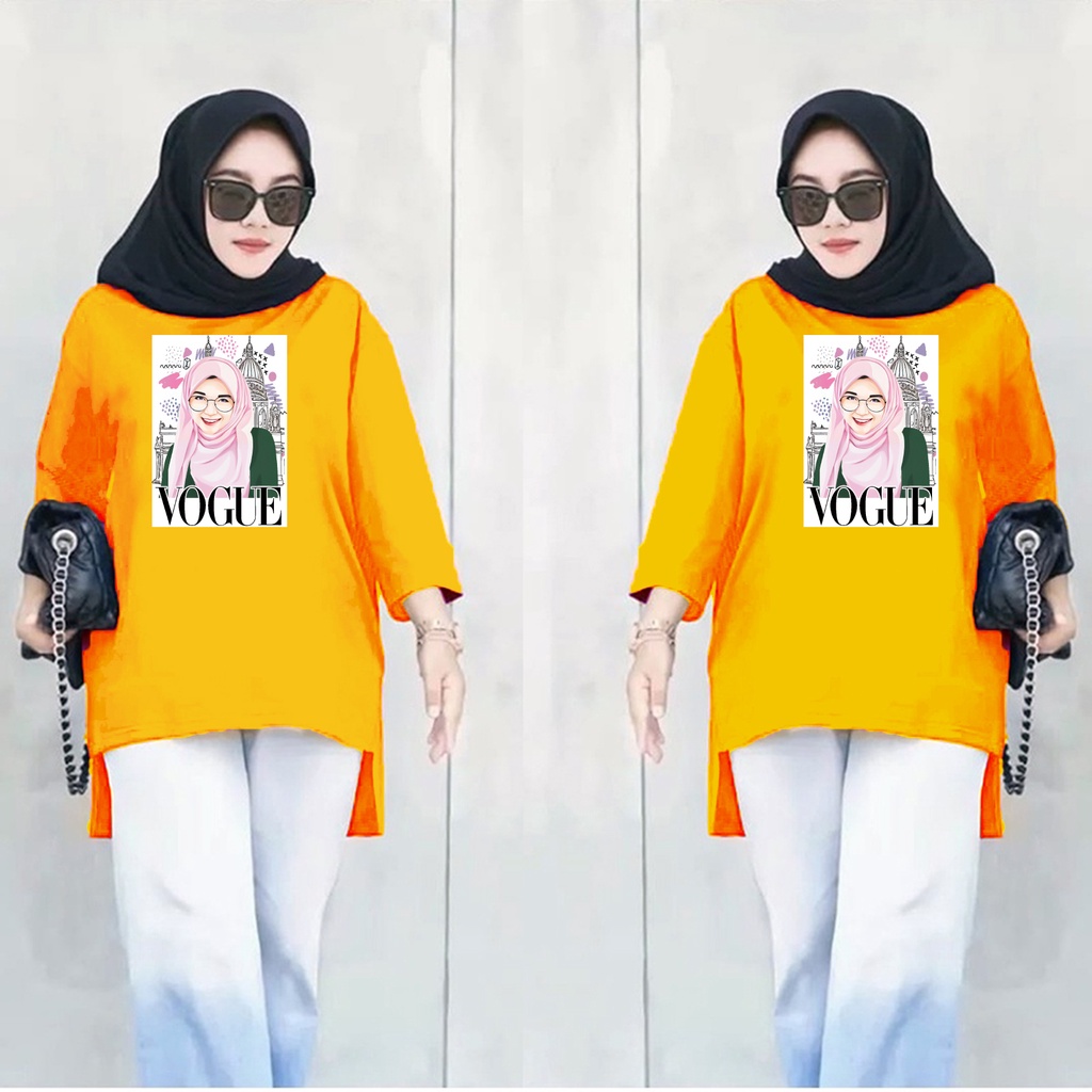 GSC - Long Tunik ANIME 033/ Tunik wanita jumbo / Tunik kaos viral / Tunik motif anime / Tunik panjang / Tunik wanita hijab terbaru