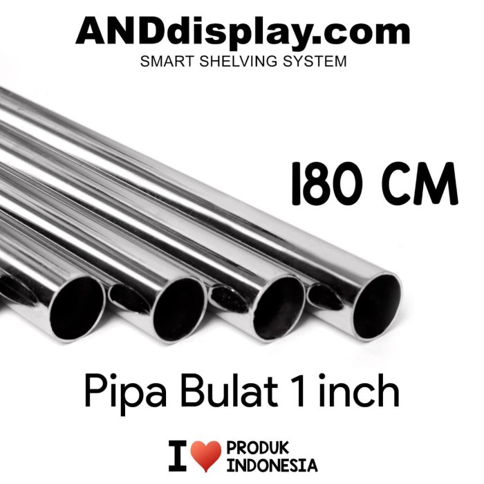 Pipa Pipa Bulat 1" 25Mm P.180Cm Stainless Steel
