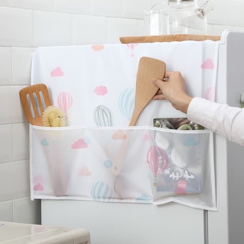 Taplak Kulkas Mesin Cuci Penutup Sarung Cover Alas Kantong Storage AC Sarungan Waterproof Fridge