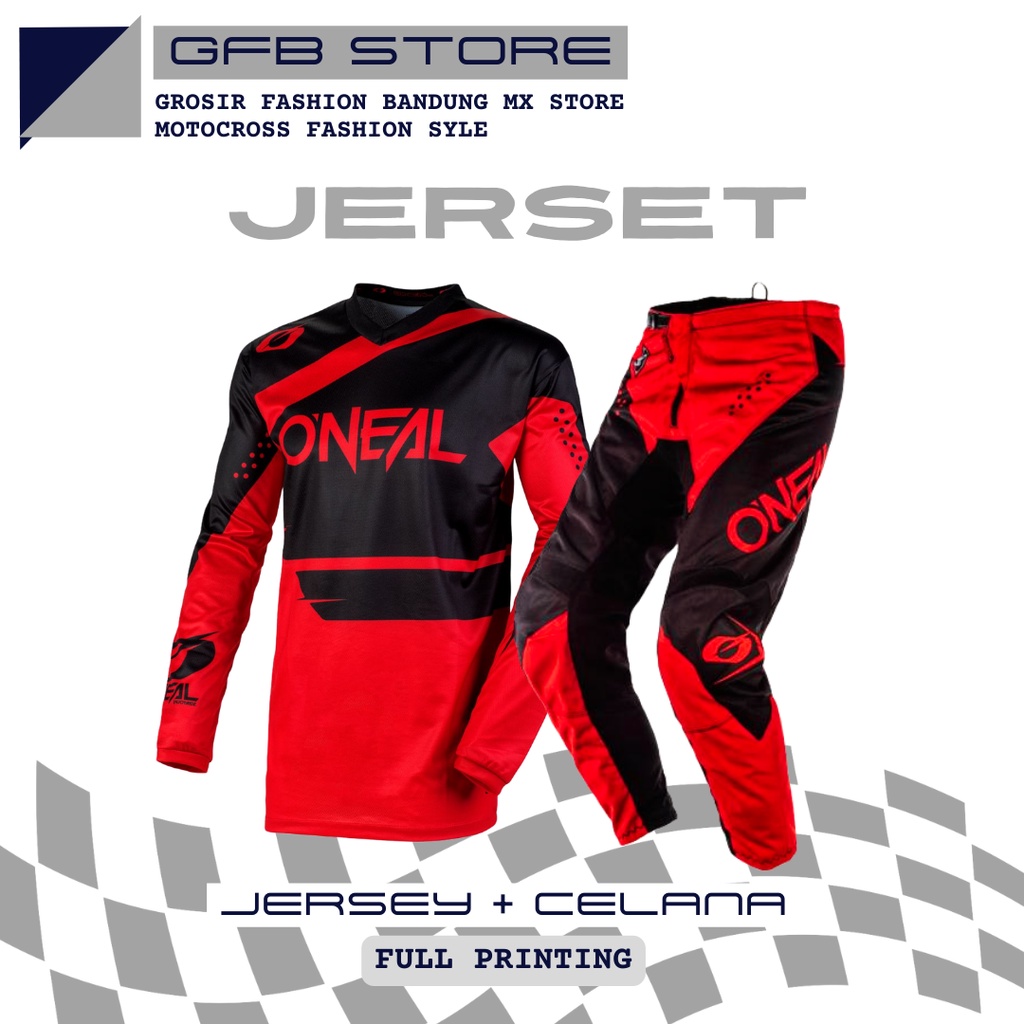 Jersey set motocross 3D | celana cross | Jersey trail