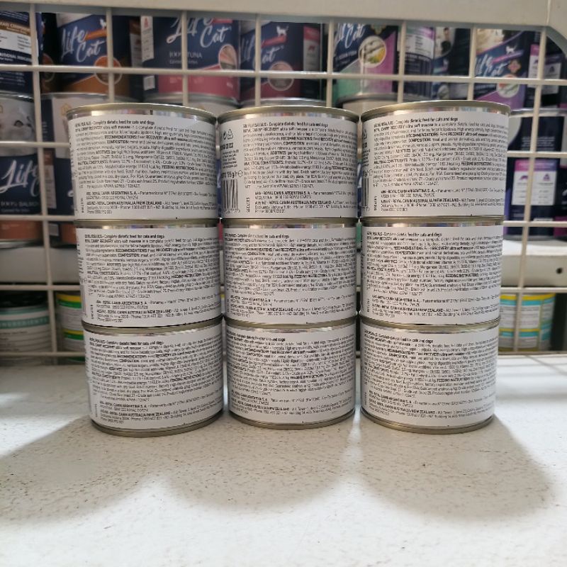 ( 12 KALENG ) Royal Canin Vet Recovery Kucing &amp; Anjing 195G / RC Recovery