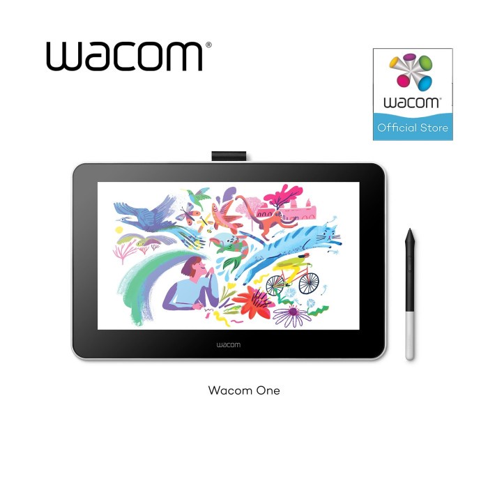 Wacom One (Dtc133W0C) Graphic Drawing Pen Display Tablet