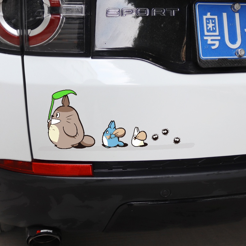 Tetangga Saya Totoro Stiker Reflektif Miyazaki Hayao Komik Stiker Kartun Decal Dekoratif Lucu Motorycle Mobil Stiker