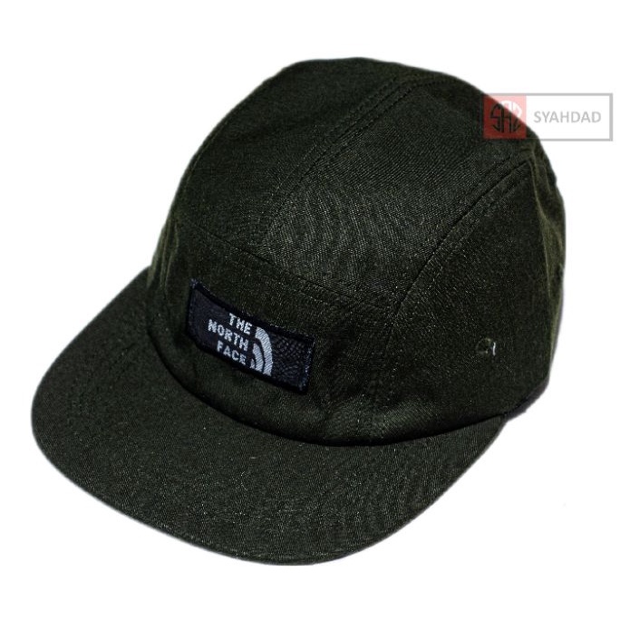 topi 5 panel pria original topi lima planel distro bordir tnf terbaru - topi 5 panel - topi 5 panel original - topi lima panel - five panel