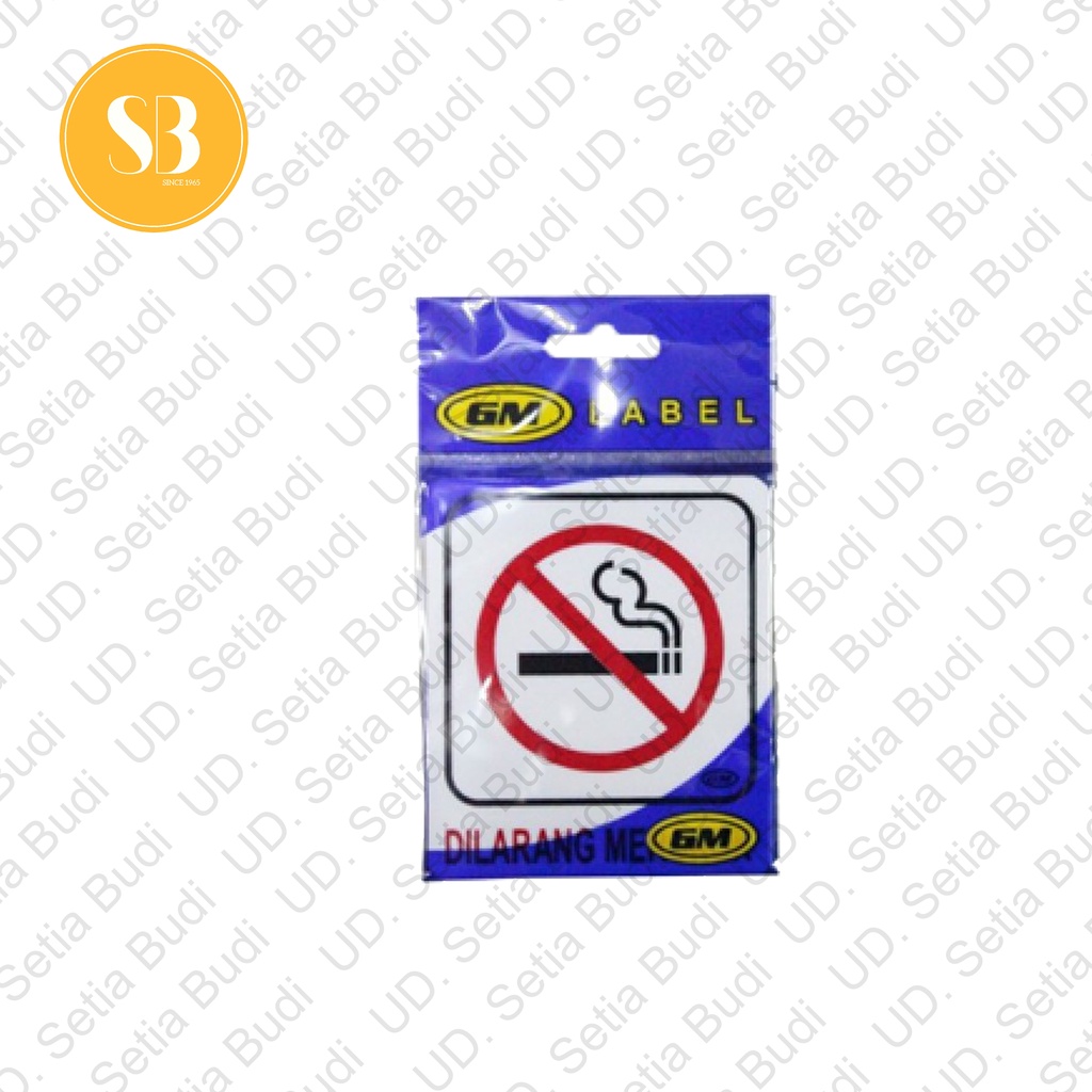 Label GM Kecil Dilarang Merokok LK 106s