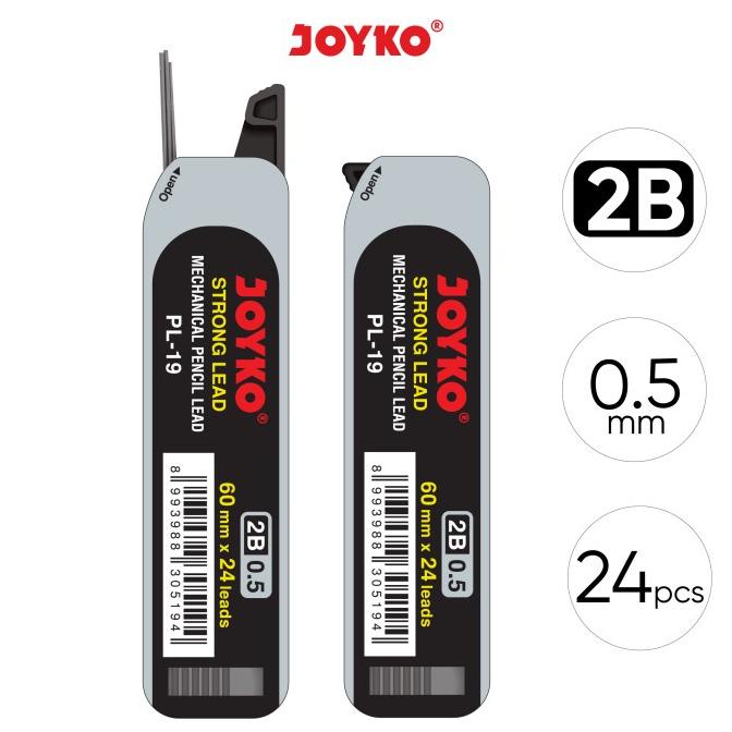 

Isi Pensil Mekanik Pencil Lead Joyko PL-19 2B 0.5 mm 24Pcs Strong Lead