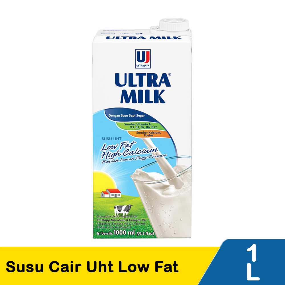 

Ultra Susu Cair Low Fat 1000 ml