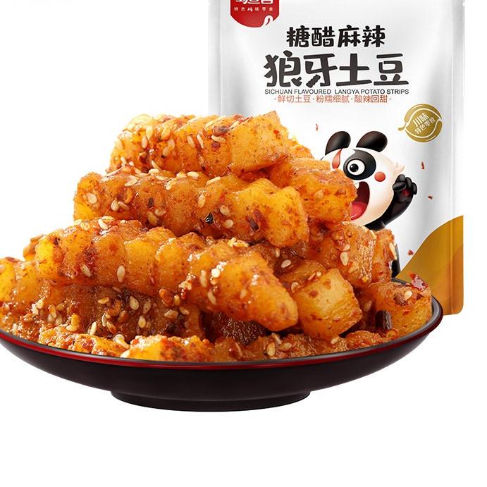 

Terbaik Langya potato strips/cemilan instant/kentang/糖醋麻辣 狼牙土豆/150g