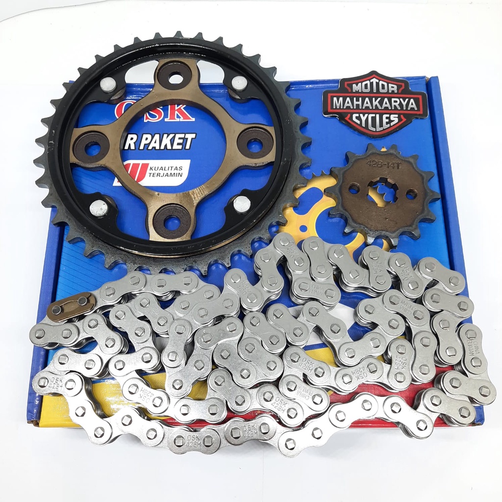 GEARSET RANTAI PAKET GIRSET GIR PAKET SPROKET HONDA REVO ABSOLUTE BLADE GEARSET OLD KWB