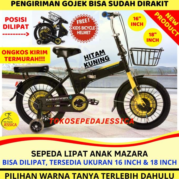 Sepeda Lipat Anak 16 18 Inch Mazara Mz-2266 Mg By Pacific Bike Murah #Original