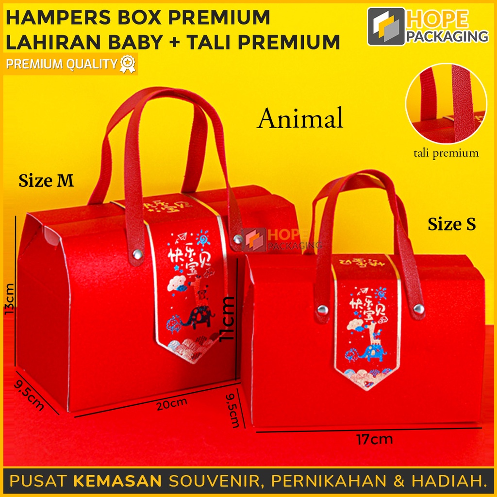 Hampers Box Premium Lahiran baby + Tali / Newborn Babygift Perempuan Laki-Laki