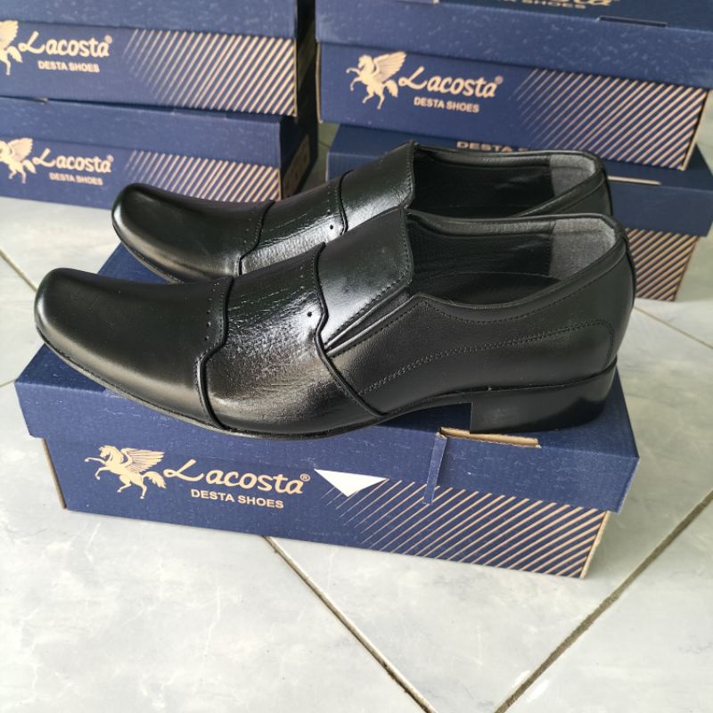 Sepatu Pantofel Formal Hitam Pria Kulit Sapi Asli Pria