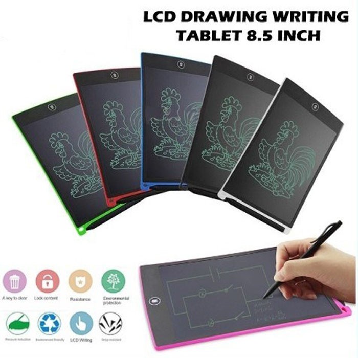 LCD Drawing Writing Tablet 8.5 Inch Papan Gambar Tulis Anak