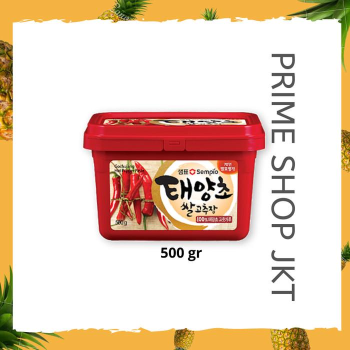 

Sempio Gochujang Haechandle Yeongdong Hot Pepper Paste Sambal 500 Gram Best Seller