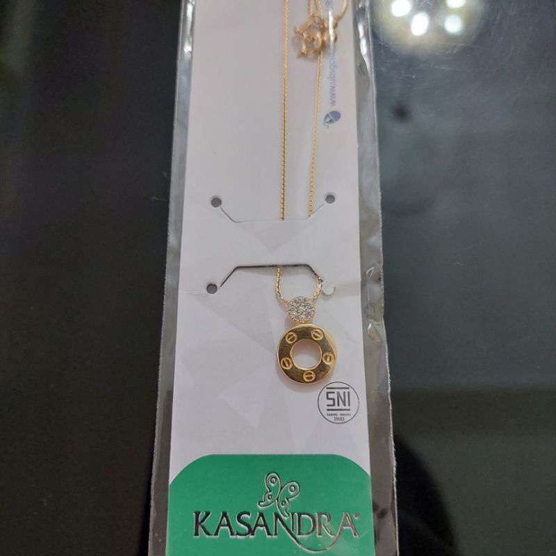 Kalung serut cartierr mata UBS kadar 8K 375