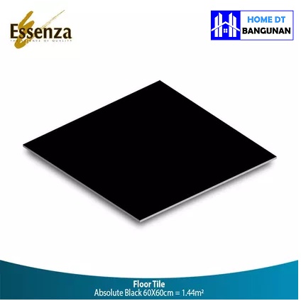 granit 60x60 - abu polos glossy - Essenza absolute black / granit absolute black glossy