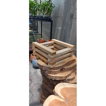 POT KOTAK KAYU JATI