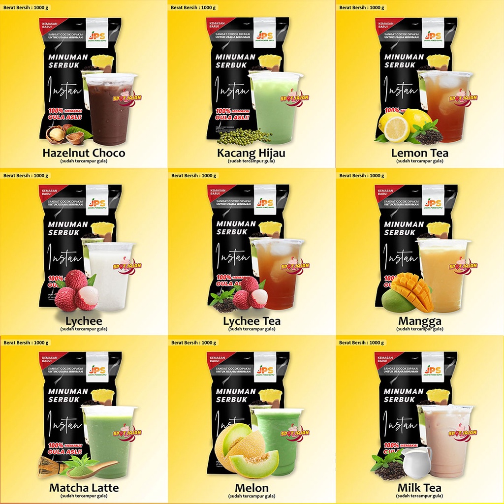 

XMASTER [49 RASA] BUBUK MINUMAN JPS MIX DENGAN GULA / SERBUK BERPERISA / JAKARTA POWDER SUPPLY