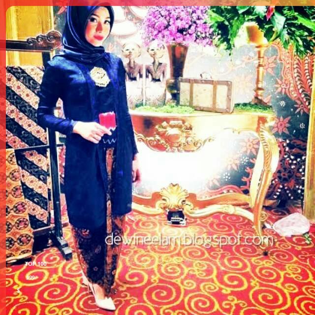 kebaya wanita Kebaya Wanita Bludru Atasan Kebaya Kutubaru Bludru Panjang Navy Maroon Seragam Bridesm