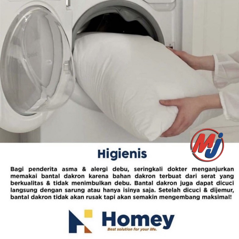 Bantal Dakron Homey Bantal guling Dacron Dakron Hollow Homey berkualitas Bantal Dewasa Hotel Murah Homey