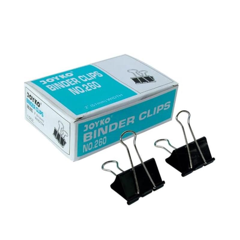 

Binder Clips (Penjepit) No.260 Joyko Isi 12 Pcs