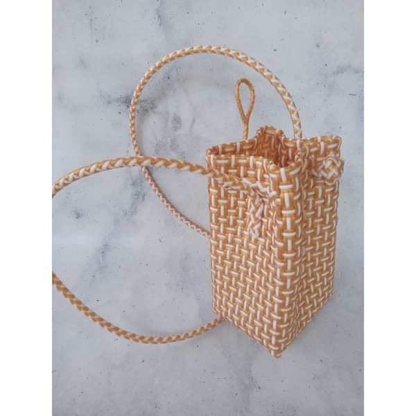 phone bag/ tas HP handmade/ tas jali jali/ tas anyaman plastik