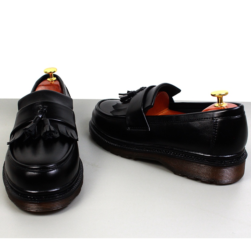 38-44 WARGI GLORY -  Sepatu Loafer Hitam Original Sepatu Tassel Formal Pria Wanita