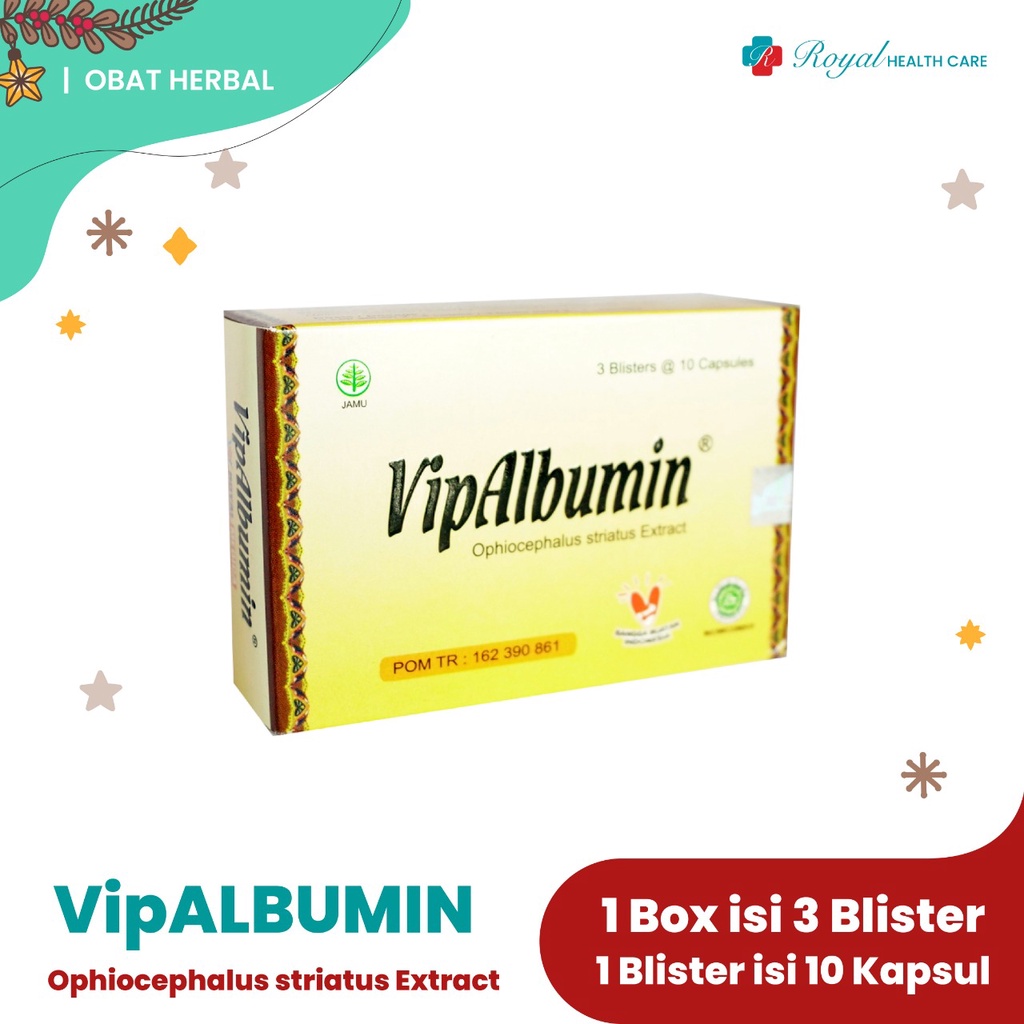 VIPABULMIN BOX 30 Kapsul Meningkatkan Daya Tahan Tubuh Serta Meningkatkan Kadar Albumin