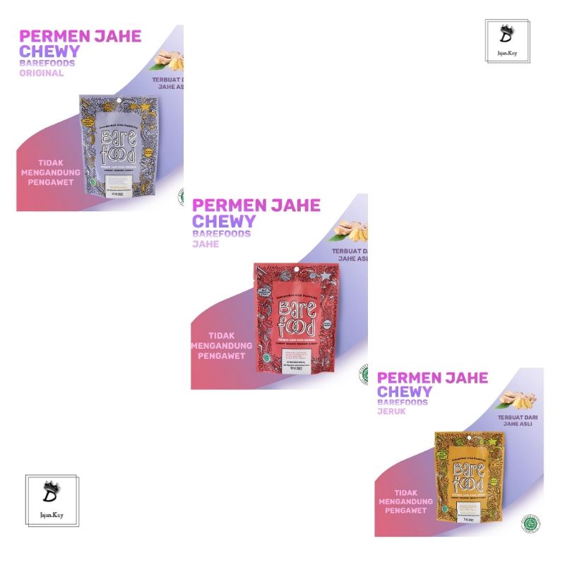 

TERMURAH PERMEN JAHE CHEWY BARE FOOD ORIGINALL